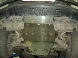 Защита КПП АБС-Дизайн алюминий 4 мм для Toyota Land Cruiser 200 № 24.06ABC